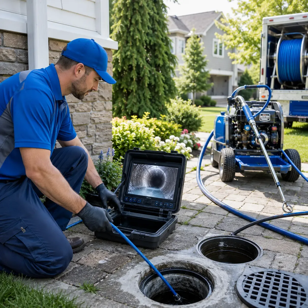 Outdoor drain cleaning professionals serving Monroe, ME