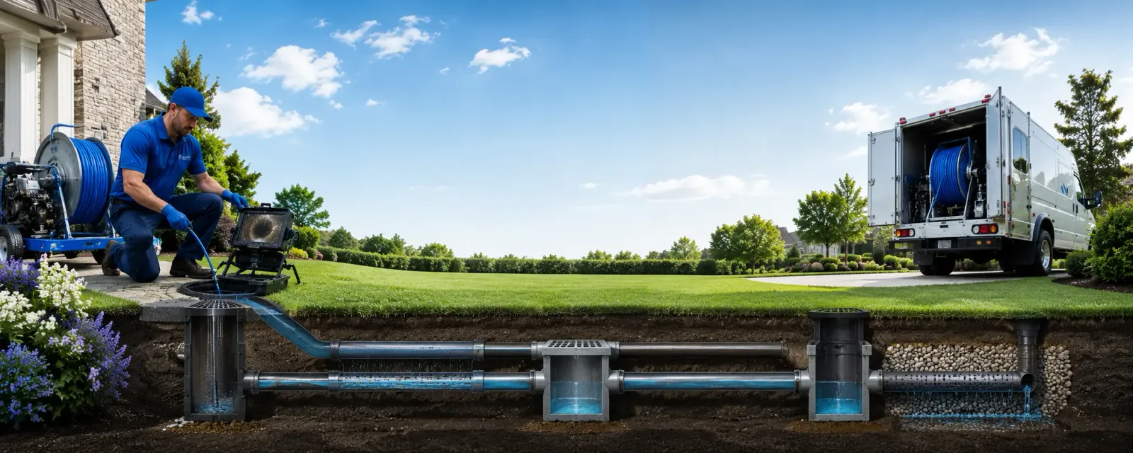 Outdoor drain cleaning information for Monroe, ME